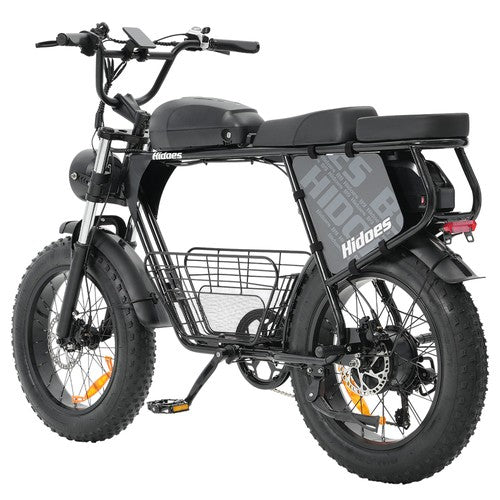Hidoes B9 elektriskais velosipēds, 750 W motors, 48 V 18,2 Ah + 15,6 Ah dubults akumulators