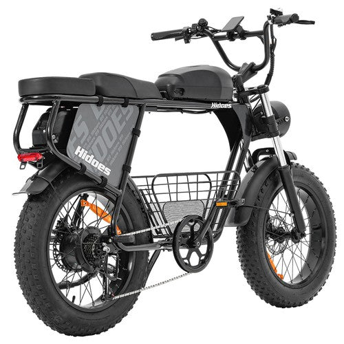 Hidoes B9 elektriskais velosipēds, 750 W motors, 48 V 18,2 Ah + 15,6 Ah dubults akumulators