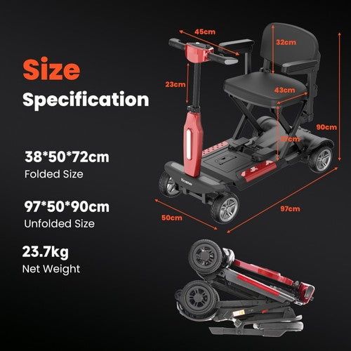 iScooter X11 mobilitātes skrejritenis 250W motors 24V 15,6 Ah