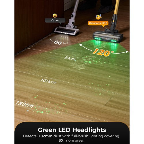 Proscenic P15 bezvadu putekļsūcējs 50kPa