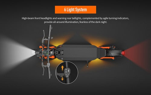 Joyor S8-S-Z elektriskais skrejritenis ar pagrieziena rādītājiem 600W*2