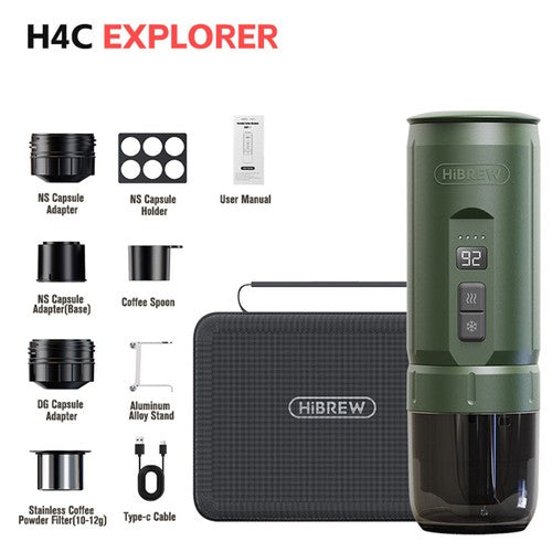 HIBREW H4C pārnēsājamais espresso kafijas automāts