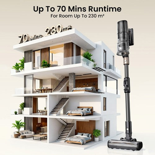 Proscenic P20 OnePass bezvadu putekļsūcējs 70000Pa