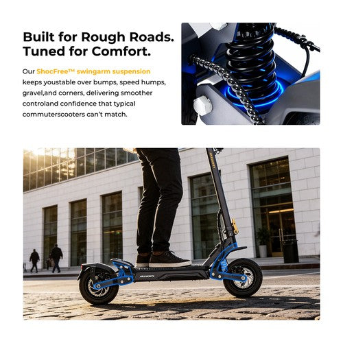 Ausom Gosoul 2 Pro elektriskais skrejritenis 1000W motors 48V18Ah