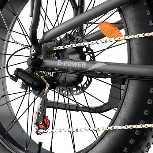 FENGQS H6PRO elektriskais velosipēds 1000W * 2 motori 52V 17.5Ah