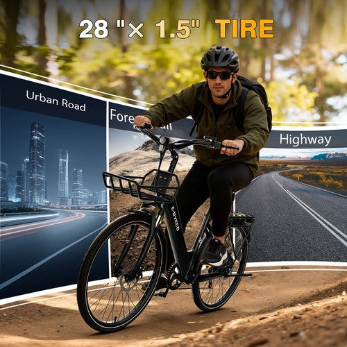 E·Bycco V1 elektriskais velosipēds, 250W motors, 36V 15,6Ah