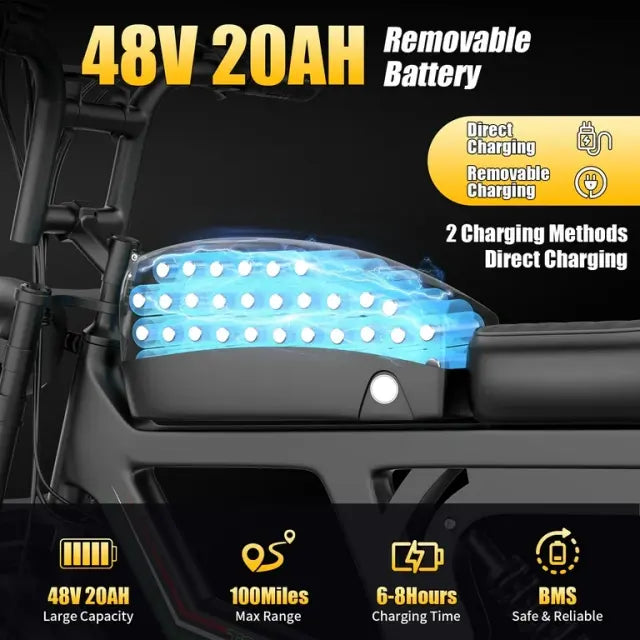 Elektriskais velosipēds ASKGO T20 48V 20AH