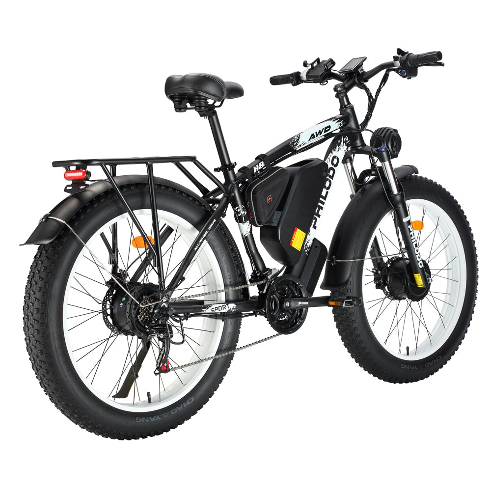 PHILODO H8 divu motoru elektriskais velosipēds 2000W